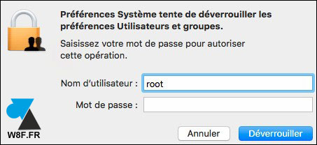 macOS root acces administrateur