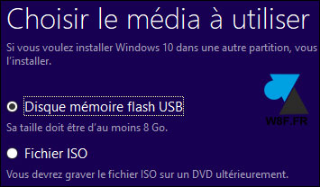 tutoriel télécharger installation Windows 10 Fall Creators Update 1709 cle USB