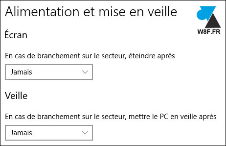tutoriel Windows 10 activer desactiver veille ordinateur ecran