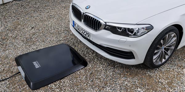 bmw wireless charging recharge sans fil voiture electrique