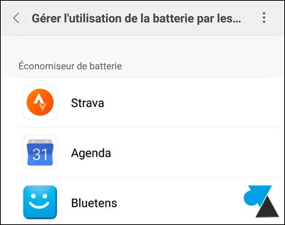 tutoriel smartphone Xiaomi Mi batterie application