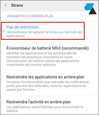 tutoriel smartphone Xiaomi Mi batterie application