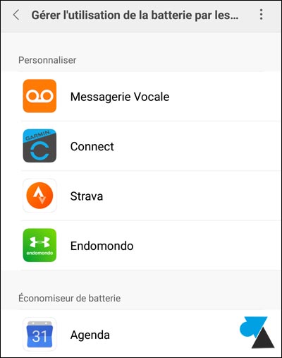 tutoriel smartphone Xiaomi Mi batterie application