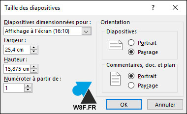 tutoriel PowerPoint changer format resolution diaporama