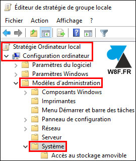 gpedit msc editeur strategie locale Windows 10
