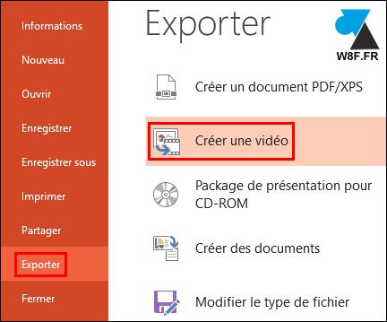 tutoriel convertir diaporama powerpoint en video