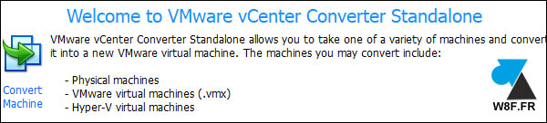 tutoriel vmware converter standalone client