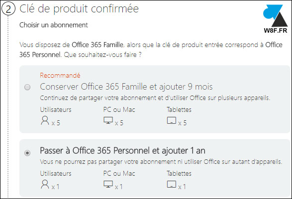 tutoriel Office 365 activer licence abonnement