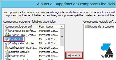 tutoriel Windows Server console MMC certificat