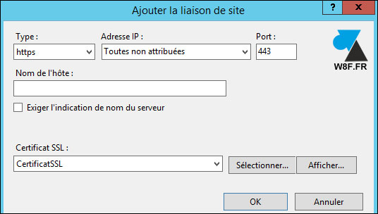 tutoriel Windows Server IIS certificat SSL