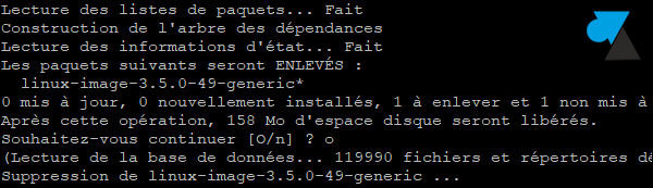 tutoriel Ubuntu supprimer kernel