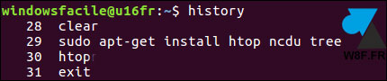 tutoriel Linux history grep