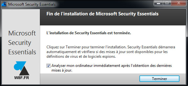 tutoriel antivirus gratuit Windows 7 Microsoft Security Essentials