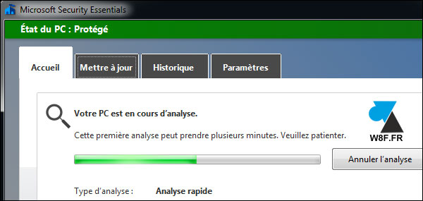 tutoriel antivirus gratuit Windows 7 Microsoft Security Essentials