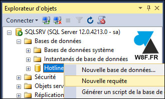 tutoriel requete SQL Server taille table base BDD