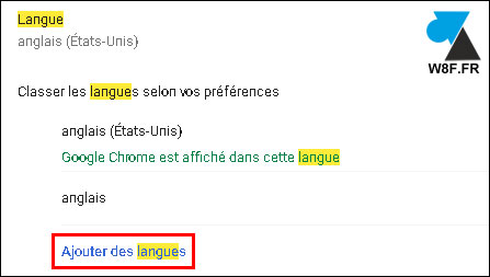 tutoriel Google Chrome changer langue