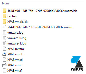 tutoriel VM machine virtuelle VMware Workstation vmdk vmx vmem lck