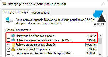 tutoriel menage disque dur windows update