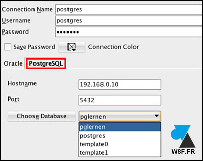 Sql developer postgresql