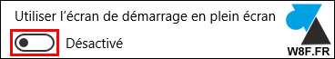 tutoriel Windows 10 ecran demarrage plein ecran icone tablette