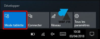 tutoriel Windows 10 Mode Tablette