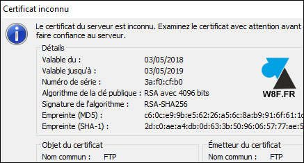 tutoriel FileZilla Server FTPS FTP over TLS SSL