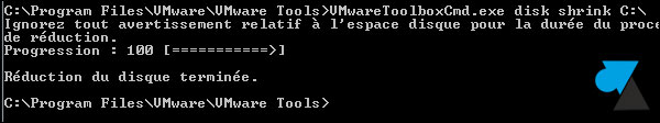 tutoriel VMware reduire vmdk
