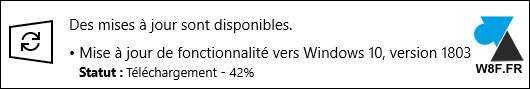 tutoriel mise à jour Windows 10 April Update 1803
