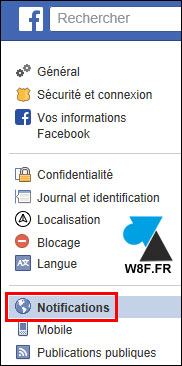 tutoriel notification Facebook mail desactiver