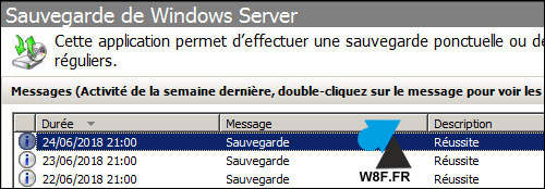 tutoriel Sauvegarde Windows Server