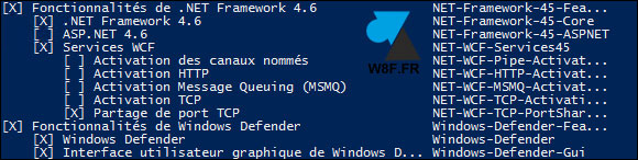 tutoriel PowerShell Windows Server get features