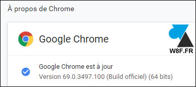 tutoriel Google Chrome 69 about