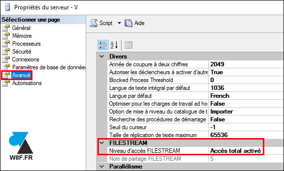 tutoriel SQL Server filestream