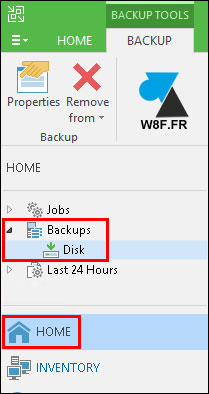 tutoriel sauvegarde Veeam Backup Replication supprimer fichier