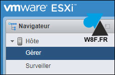 tutoriel VMware vSphere ESXi menu parametres