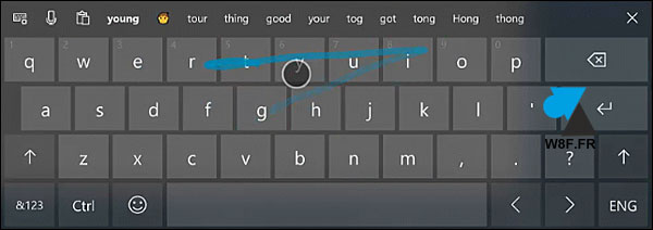 nouveauté Windows 10 1809 swiftkey