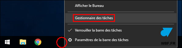 tutoriel Gestionnaire des taches Windows 10 taskmgr w10