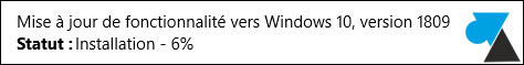 tutoriel mise à jour Windows 10 October Update 1809
