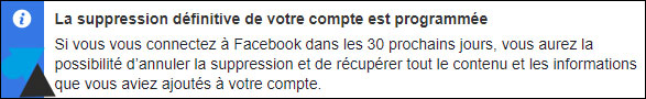 cloturer effacer compte Facebook FB