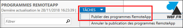 tutoriel publier application RDS RemoteApp