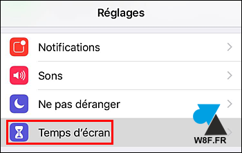 tutoriel iPhone temps ecran