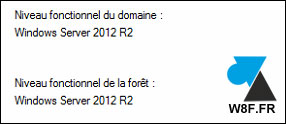 Active Directory niveau fonctionnel domaine foret Windows Server