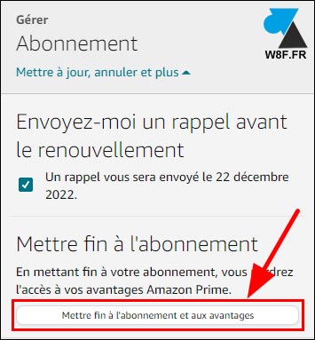 amazon prime annuler