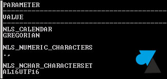 Oracle character set AL16UTF16 jeu caracteres