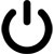 bouton power icone logo