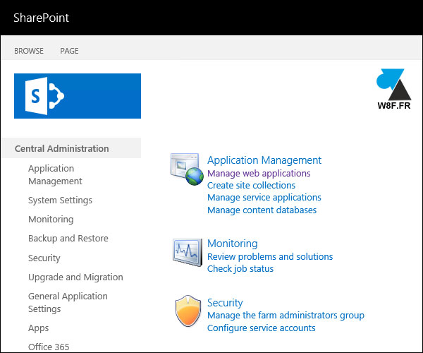 tutoriel SharePoint administration admin center