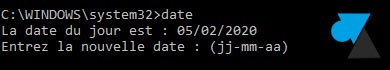 date cmd windows jj mm aa