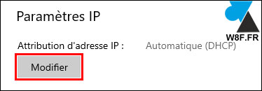 tutoriel définir adresse IP fixe Windows 10