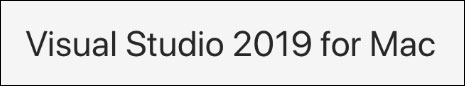 Visual Studio Mac macOS Mac OS X