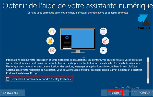 tutoriel Windows 10 1903 cortana